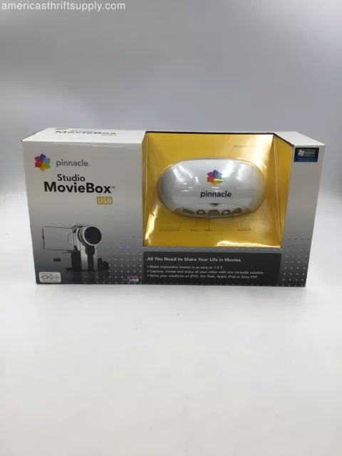Pinnacle Systems Studio Movie Box White USB All-In-One Video Capture Devices Pinnacle Systems Studio Movie Box White USB All-In-One Video Capture Devices