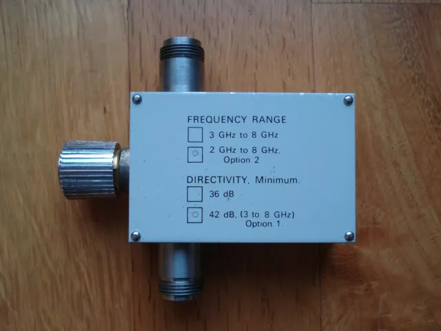 Wiltron VSSWR Bridge Mod 64A50, 2-8 GHz, Directivity 42 dB. 2