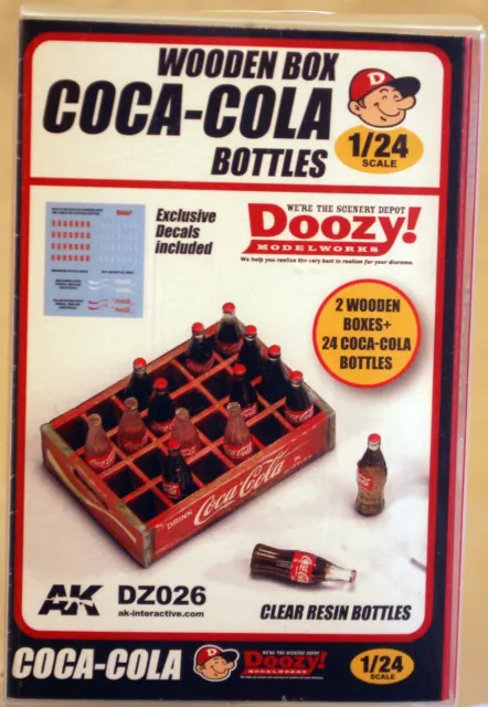 Doozy 026 Coca Cola Wooden Box Flaschen Holzkiste 1:24