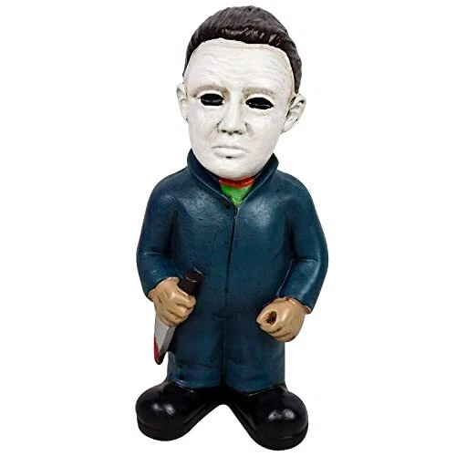 Horror Movie Garden Gnomes Statue Resin Action Figure Ghost Michael Myers