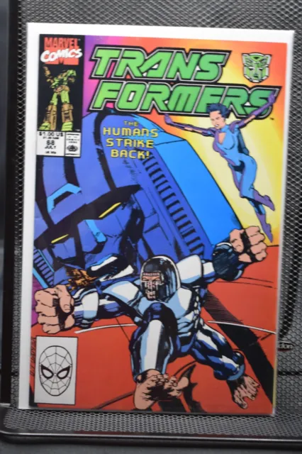 Transformers #68 Marvel 1990 Low Print Run Autobots vs Decepticons Grimlock 9.0