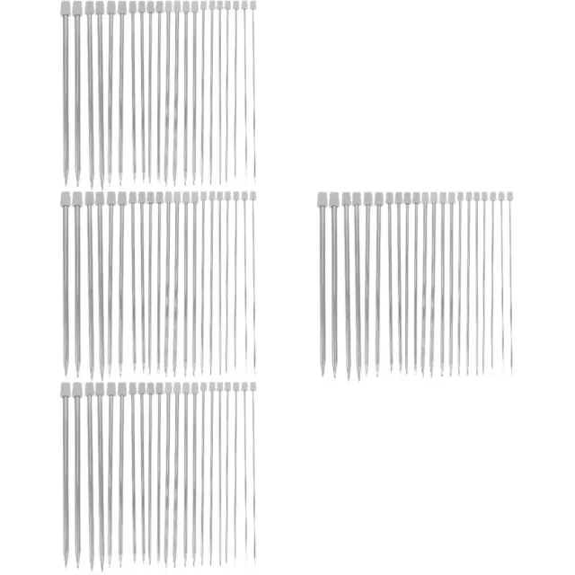 88 piezas Kit de tejido de acero inoxidable agujas de tejer para principiantes