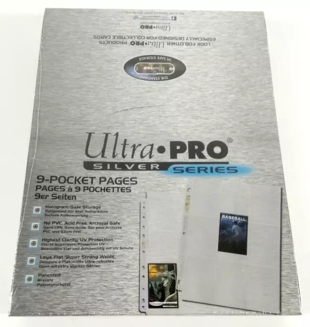 ULTRA PRO 100X Feuilles de classeur 9 Pocket par page 100xPage 9