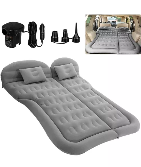 SUV Air Mattress Camping Bed Cushion Pillow - Inflatable Thickened Car Air Bed