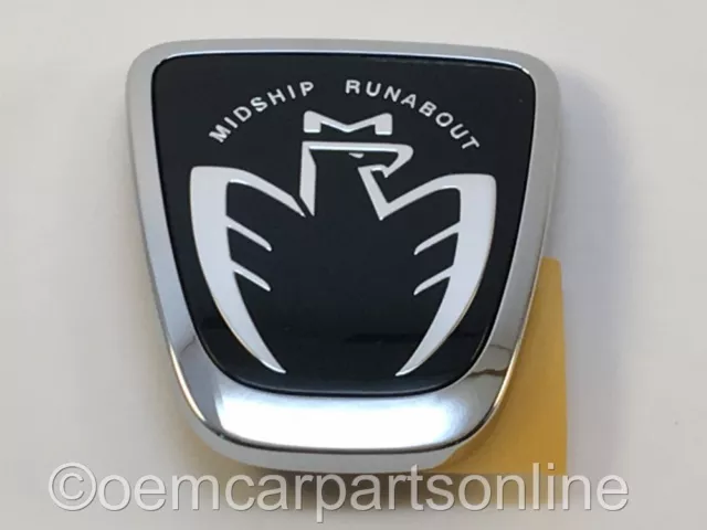OEM Toyota 99-07 MR2 MR-S Spyder Midship Runabout Black Front Emblem Badge JDM