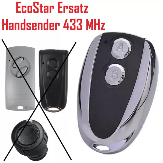 Handsender für EcoStar 433 MHz RSE 2 RSC 2 RSZ Fernbedienung Liftronic Portronic