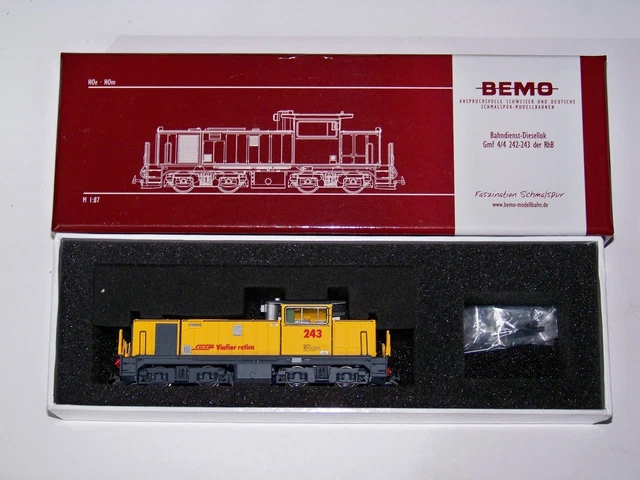 Bemo 1389 RhB Gmf 4/4 243 ディーゼル機関車 HOm Bemo 1389 RhB Gmf 4/4 243 ディーゼル機関車 HOm