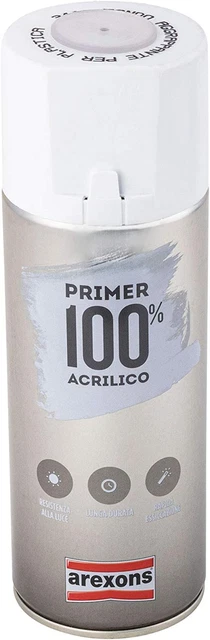 3441 - Primer 100% Acrilico Fondo Aggrappante per Plastica, 400 Ml