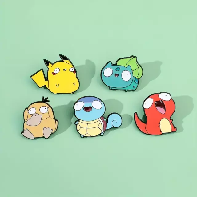 Pokemon 'Derpy' Funny Character Pin Badges - UK Dispatch