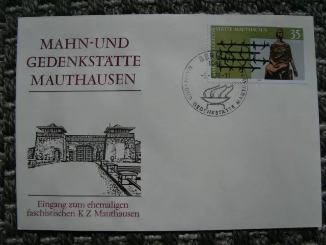 DDR Brief Umschlag FDC "AntiFa - Mahn- & Gedenkstätte Mauthausen" 1978