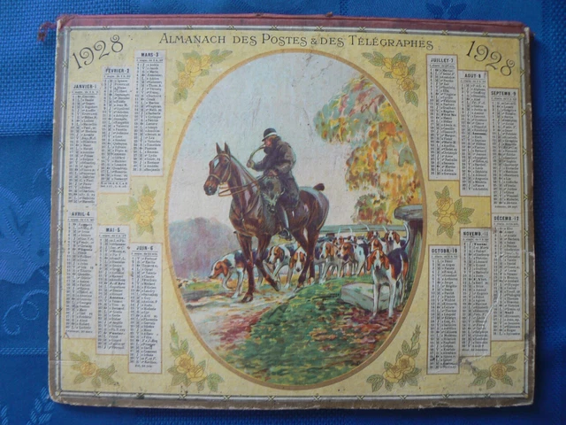 CALENDRIER ALMANACH PTT Postes et Télégraphes 1928 (Editeur ??) MEUSE