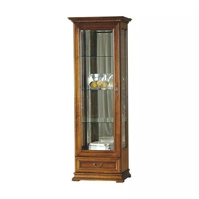 Display Case Classic Showcase Cabinet Glass New Model Real Wooden Antique Style