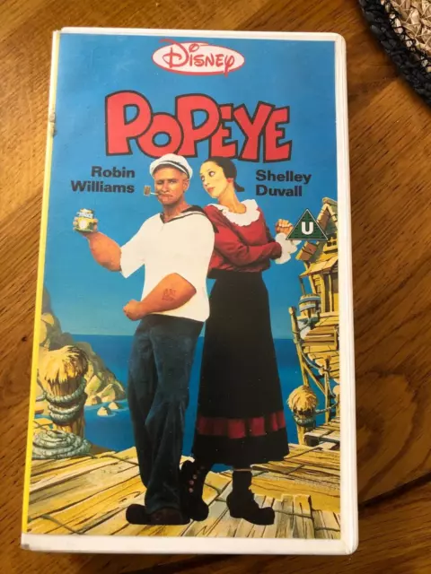 DISNEY VHS VIDEO Tapes Popeye Robin Williams home video Film more items ...