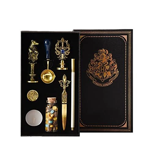 ,Wax Seal Stamp Gift Box Set,Wax Stamp Kit for Cards Envelopes,Gift