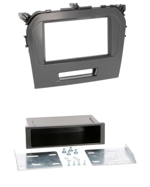 For Suzuki Vitara Ly Car Radio Panel Installation Frame Double Din, Black