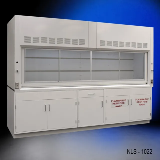 10' x 4' Laboratory Fume Hood w/  General & Flammable Storage /  E2-794