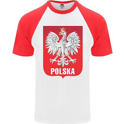 Polska Orzel Poland Flag Polish Football Mens S/S Baseball T-Shirt
