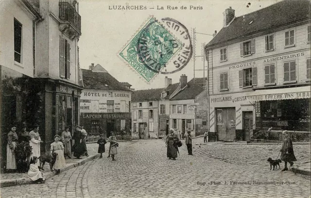 CPA - Luzarches - La Rue de Paris