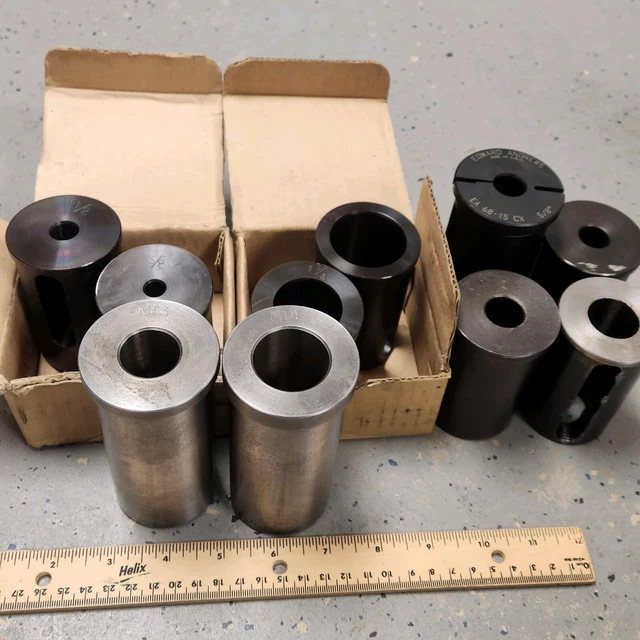 2" OD  lot of 10 CNC TOOL HOLDER BUSHINGS lathe boring bar socket 6 NEW! 2.0" OD