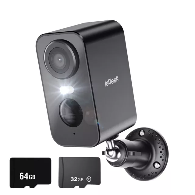 ieGeek 2K Wireless Security Battery Camera System Outdoor WIFI CCTV Home W/Alexa