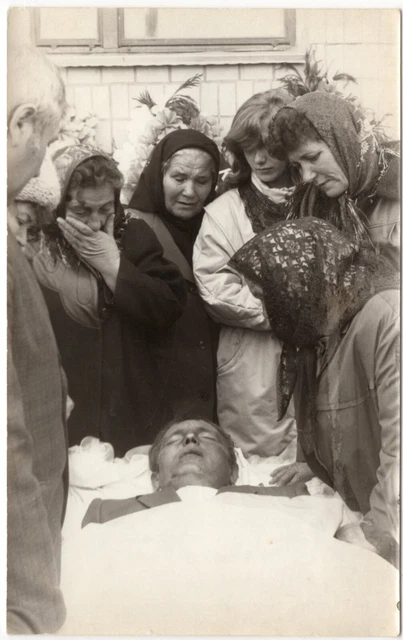 Vintage Post Moterm Open Casket Photo