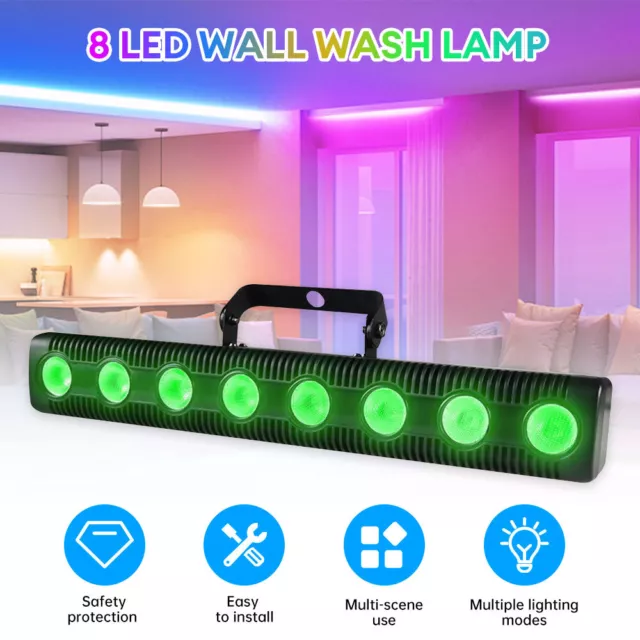 4 in 1 RGBW LED Wall Wash Bar Light DMX Stage DJ Party Strobe Beam Light Bar US