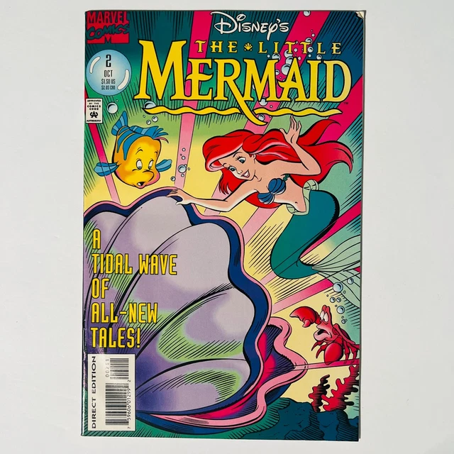 THE LITTLE MERMAID 2 Marvel Disney Comic Book Flounder Sebastian Crab