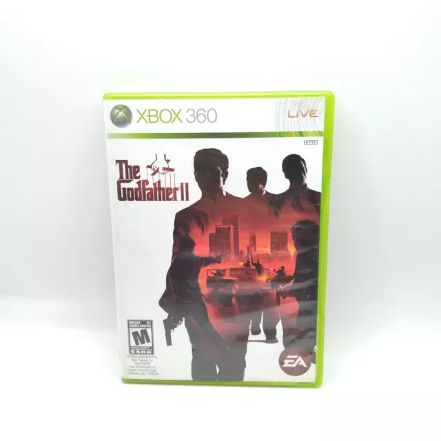 The Godfather II 2 Microsoft Xbox 360 2009 CIB Game Complete w