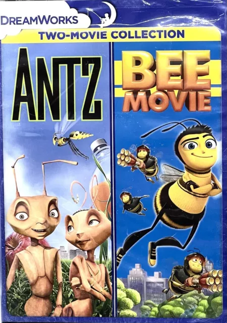 DREAMWORKS DOUBLE FEATURE: Antz + Bee Movie - DVD - Brand New