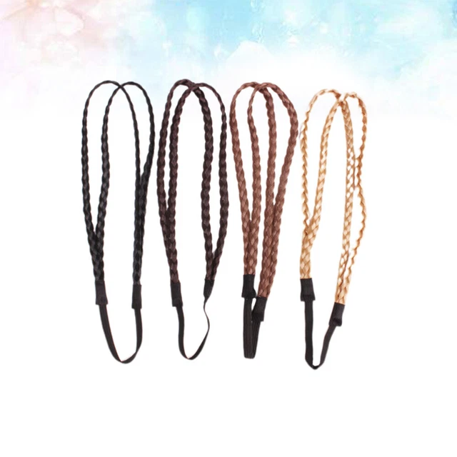 4 Pcs Bandeau Cheveux Femme Perruque De Lacet Frange Perruque Bordée