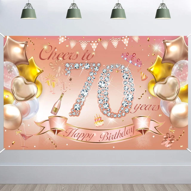 Sfondo nero e oro / Decorazone festa per compleanno | Etsy