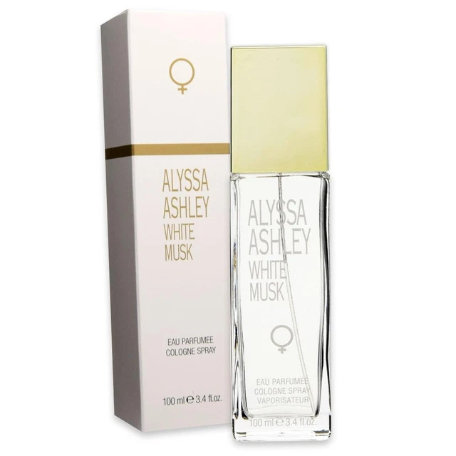 PERFUME MUJER WHITE Musk By Alyssa Ashley Cologne Spray Original