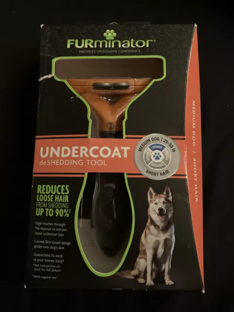 FURminator Undercoat DeShedding Tool---Medium Dog, Short Hair. New--Sealed