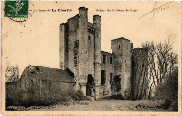 CPA AK Env. de La CHARITÉ - Runes du Chateau de Passy (456565)