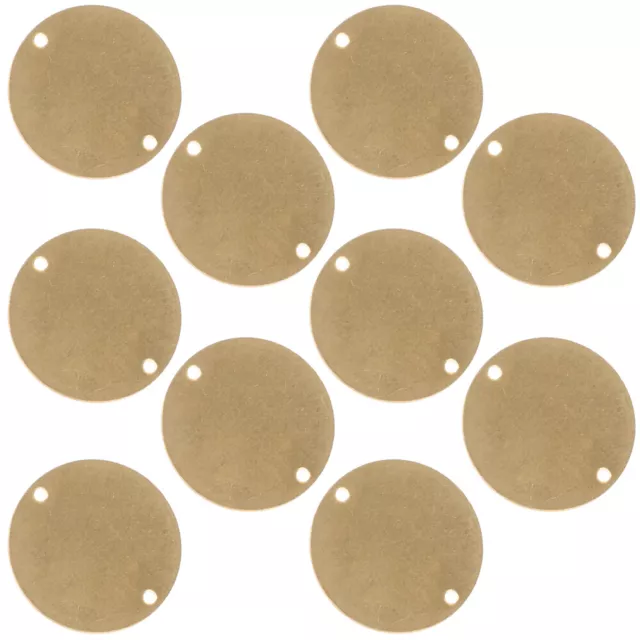 Pet Name Tag Round Copper Disc 10pcs Metal Stamping Blank-HS