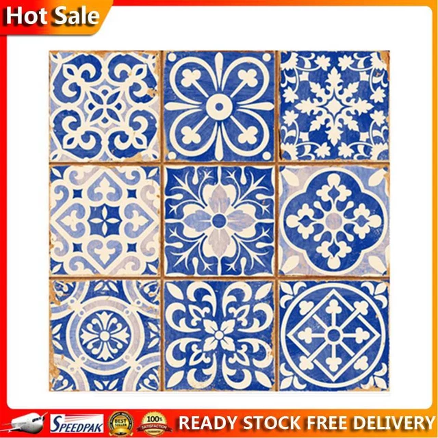 Prosperveil 20 piezas Mosaico Azulejos Pared Pegatina, Autoadhesiva, Impermeable, f