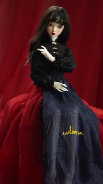 OB11 1/6 Blythe 1/4 1/3 BJD Doll Clothes Stand Collar Cardigan Horse-face Skirt