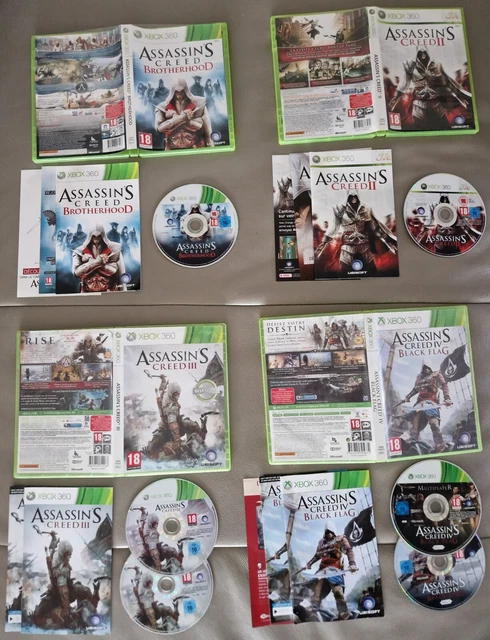 ASSASSIN'S CREED II, III, Brotherhood et Black Flag ( lot de 4