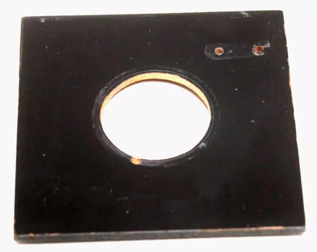 Graphic/Graflex Wood  Lens Board-Model A-3 1/4" X 3 1/4"