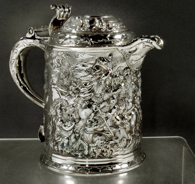 English Sterling Tankard     1711 SETH LOFTHOUSE