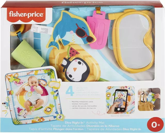 Baby Activity Play Mat Fisher-Price Dive Right In  From Birth Removable Toys 2