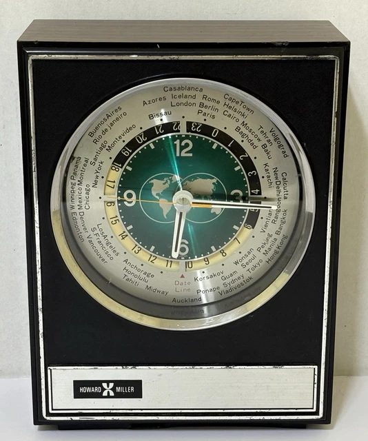HOWARD MILLER WORLD Time Clock Paper Time Scroll and Map