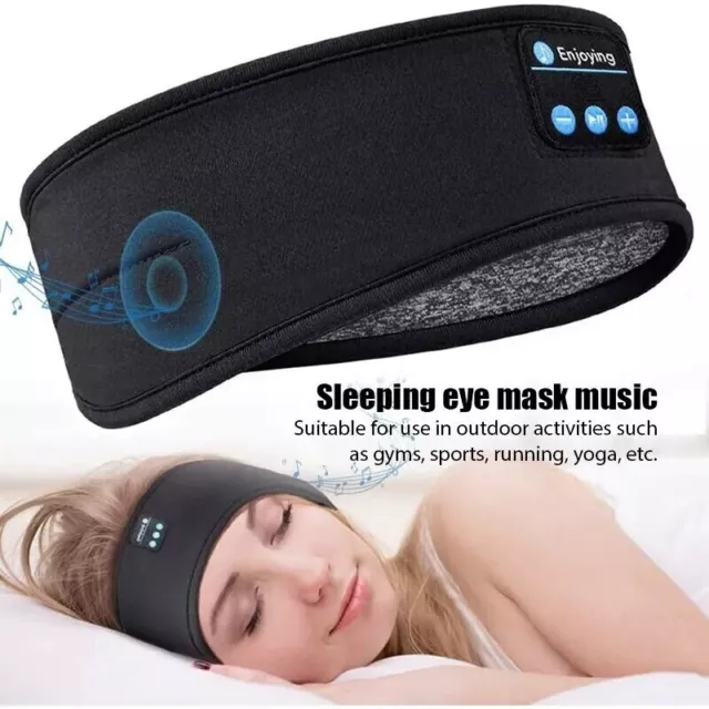 Casque de sommeil bandeau élastique sans fil Bluetooth pour dormir bande sport