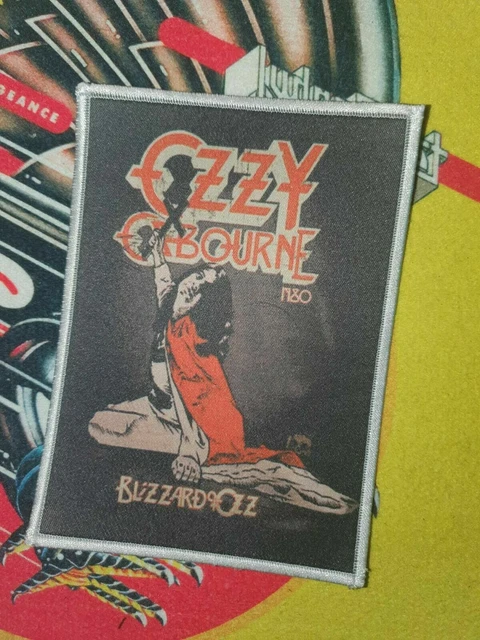 Patch écusson Brodé Ozzy Osbourne 10x6 Cm - Thermocollant Ou à Coudre, Pour Vêtements, Sacs, Customisation