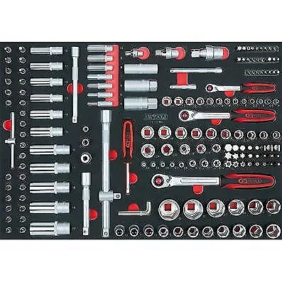 KS TOOLS SCS 1/4"+3/8"+1/2" Steckschlüssel-Satz, 180-tlg in Systemeinlage