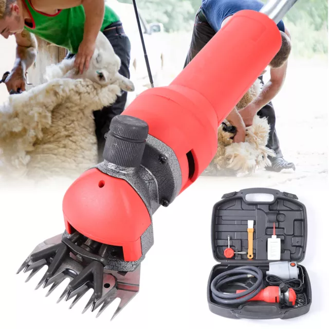 Electric Shearing Clipper Shears Sheep Goat Alpac Trimmer Farm Machine 2400RPM