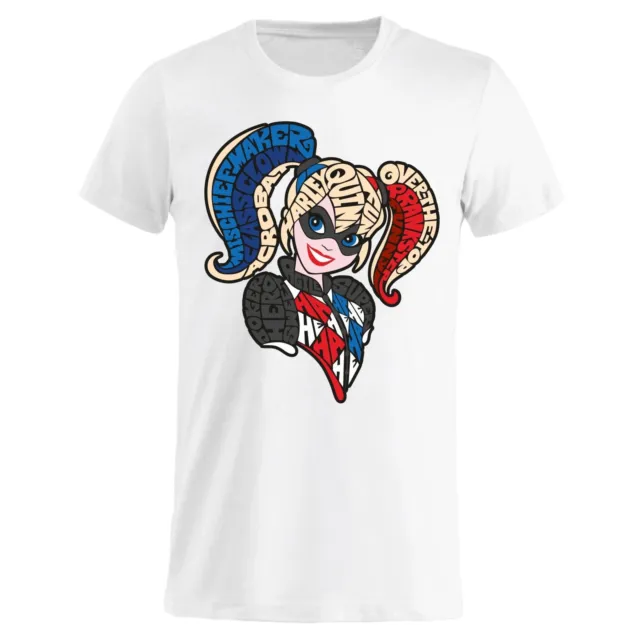 T-shirt Uomo donna bambino - Harley Queen GR254 - cartoni animati idea regalo