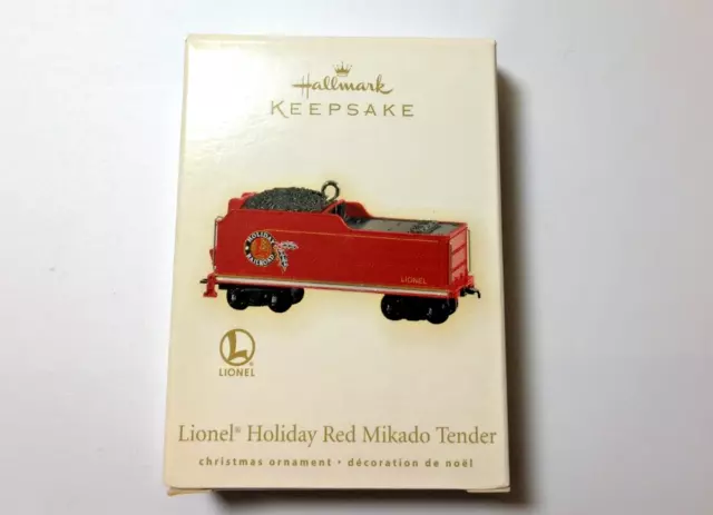 2009 Hallmark Keepsake Lionel "Holiday Red Mikado Tender" Ornament NIB 3