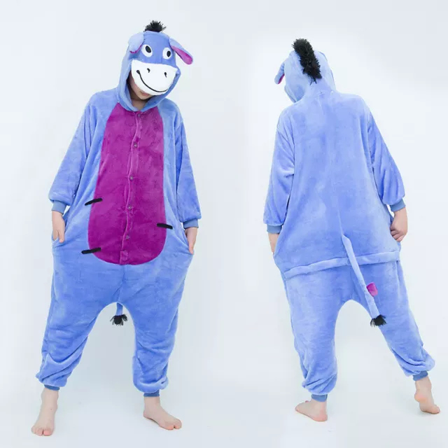 Unisex Adult Kids Animal Onsie9Kigurumi Pyjamasfancy Dress Onesie19 Sleepwear Uk 3