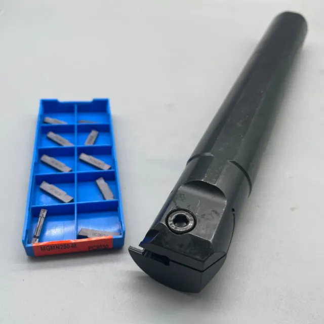 MGIVL3732-2.5 Lathe Grooving Cut-Off Tool Holder Boring Bar + MGMN250-M inserts
